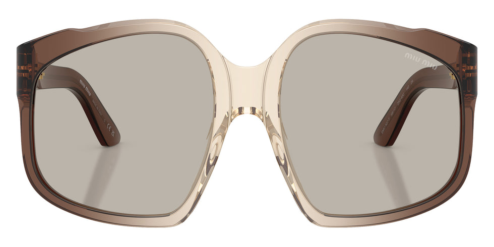 Miu Miu® MU A07SF Sunglasses MU A07SF 25G40U 59 - Brown Transparent