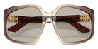 Miu Miu® MU A07SF Sunglasses MU A07SF 25G40U 59 - Brown Transparent
