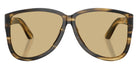 Miu Miu® MU A08S Sunglasses MU A08S 25E1OR 61 - Striped Loden