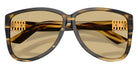 Miu Miu® MU A08S Sunglasses MU A08S 25E1OR 61 - Striped Loden