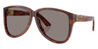 Miu Miu® MU A08S Sunglasses MU A08S 26E80Q 61 - Striped Tobacco