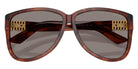 Miu Miu® MU A08S Sunglasses MU A08S 26E80Q 61 - Striped Tobacco