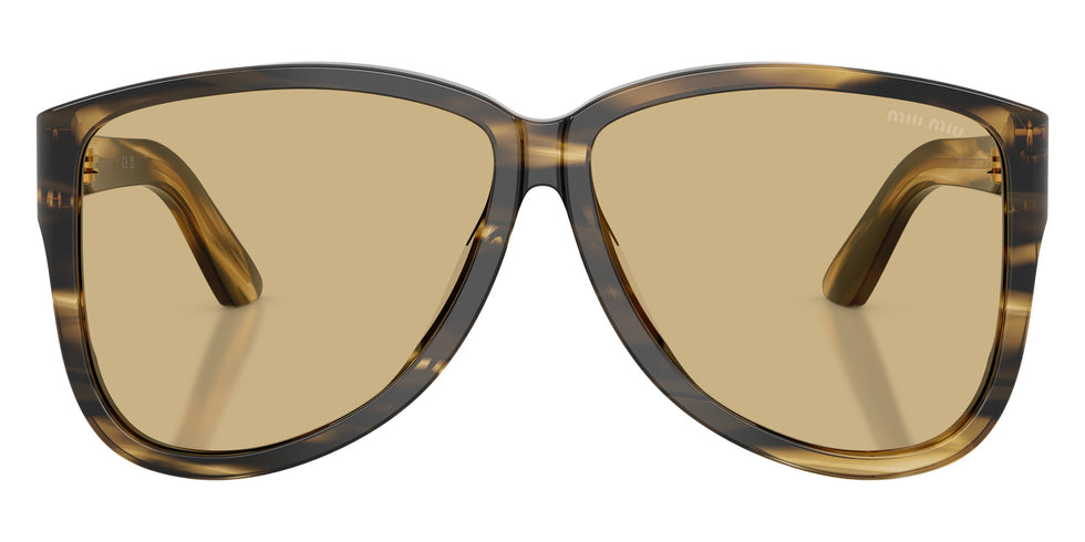Miu Miu® MU A08SF Sunglasses MU A08SF 25E1OR 61 - Striped Loden
