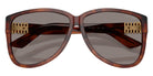 Miu Miu® MU A08SF Sunglasses MU A08SF 26E80Q 61 - Striped Tobacco