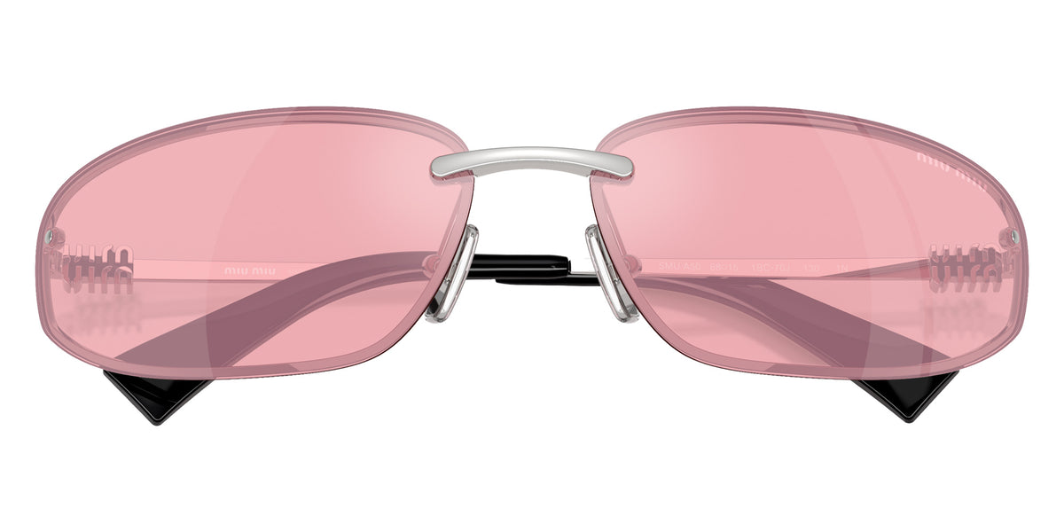 Miu Miu® MU A50S Sunglasses MU A50S 1BC70J 68 - Silver