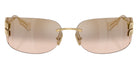 Miu Miu® MU A51S Sunglasses MU A51S 5AK20P 75 - Gold