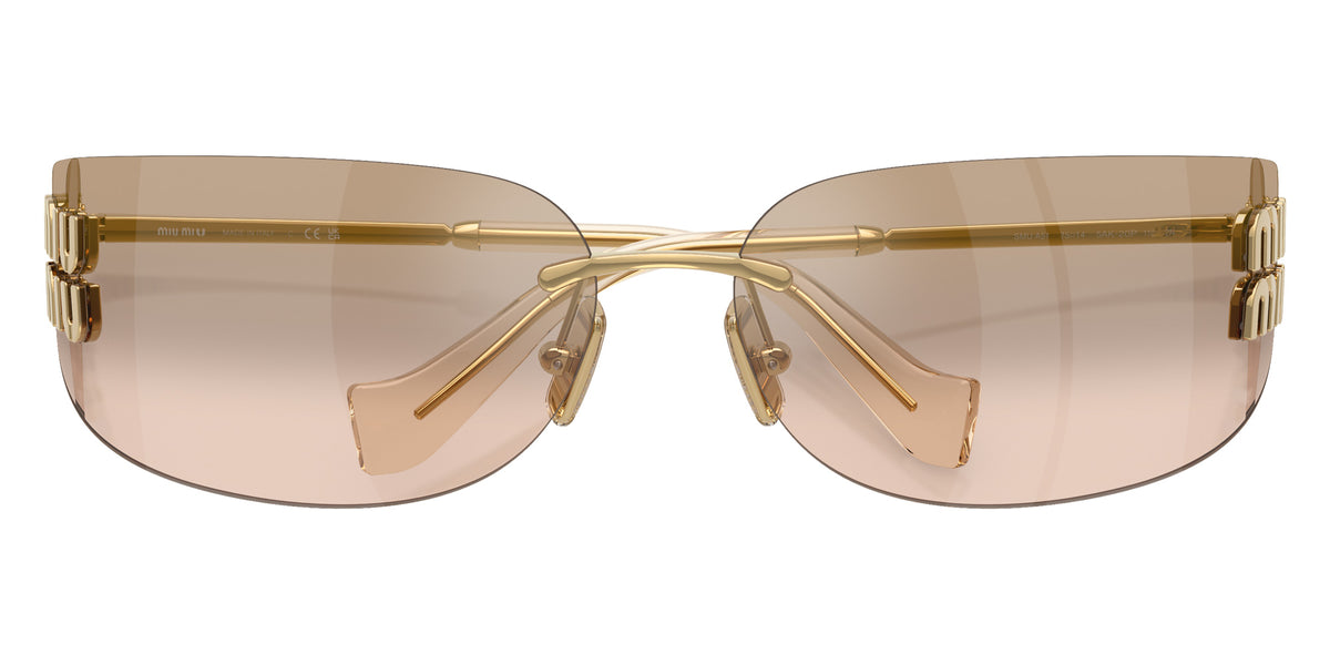 Miu Miu® MU A51S Sunglasses MU A51S 5AK20P 75 - Gold