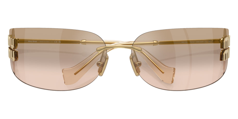 Miu Miu® MU A51S Sunglasses MU A51S 5AK20P 75 - Gold