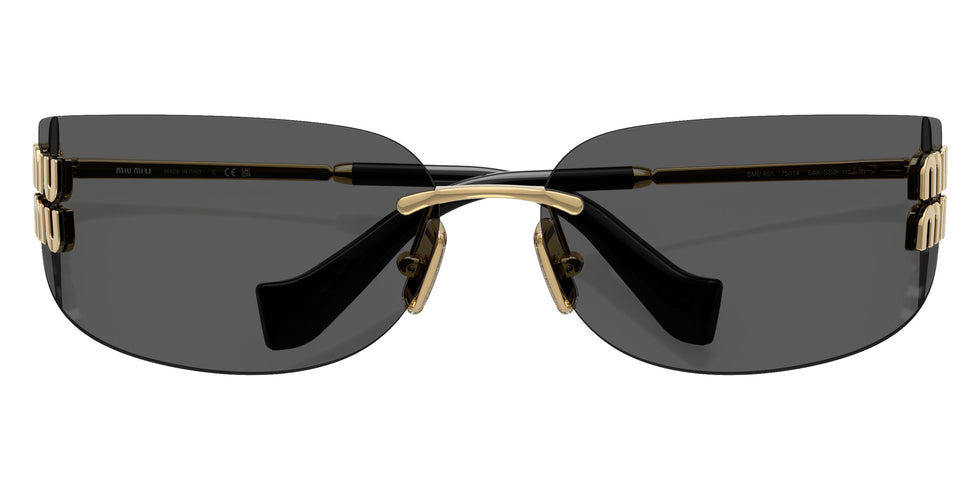 Miu Miu® MU A51S Sunglasses MU A51S 5AK5S0 75 - Gold