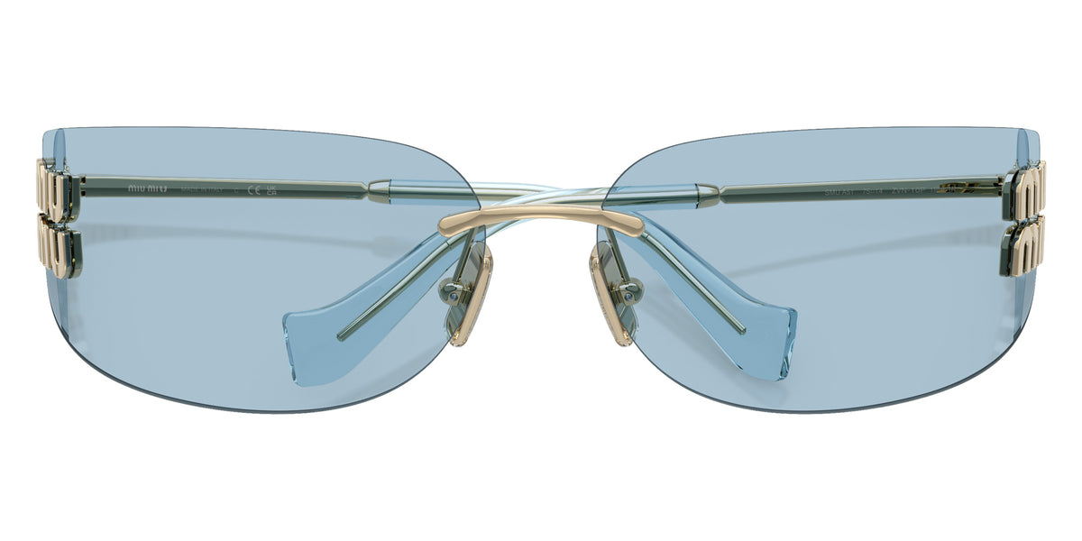 Miu Miu® MU A51S Sunglasses MU A51S ZVN10P 75 - Pale Gold