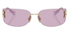 Miu Miu® MU A51S Sunglasses MU A51S ZVN90O 75 - Pale Gold