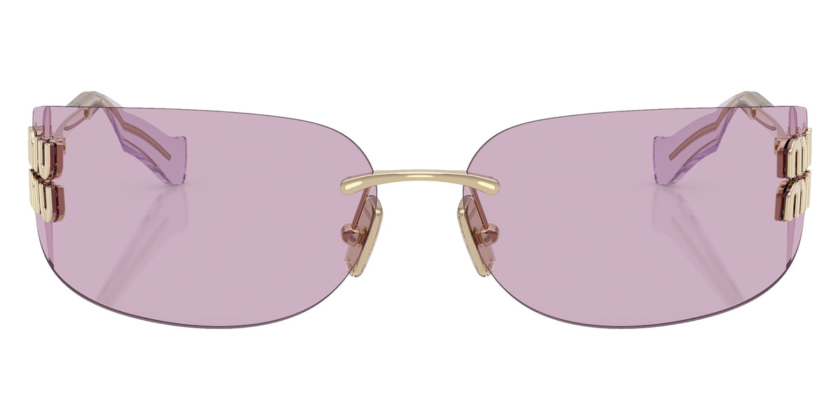Miu Miu® MU A51S Sunglasses MU A51S ZVN90O 75 - Pale Gold