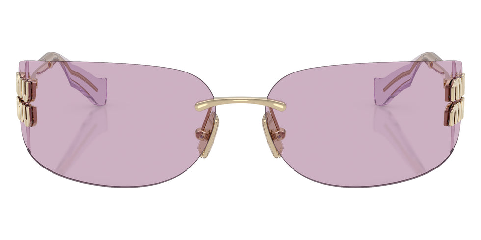 Miu Miu® MU A51S Sunglasses MU A51S ZVN90O 75 - Pale Gold