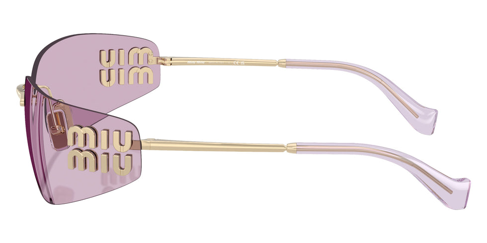 Miu Miu® MU A51S Sunglasses MU A51S ZVN90O 75 - Pale Gold