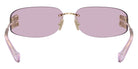 Miu Miu® MU A51S Sunglasses MU A51S ZVN90O 75 - Pale Gold