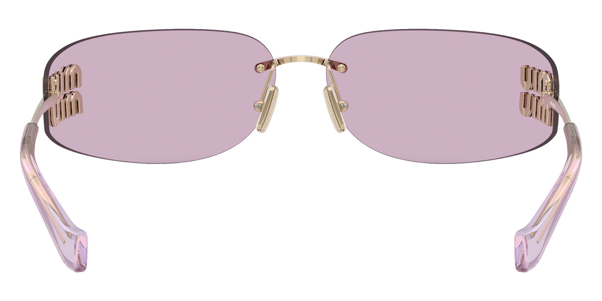 Miu Miu® MU A51S Sunglasses MU A51S ZVN90O 75 - Pale Gold