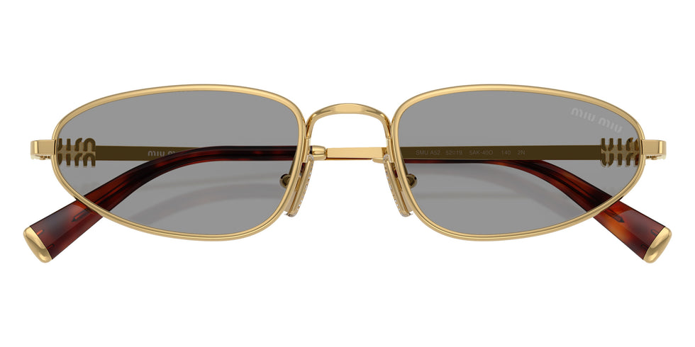 Miu Miu® MU A52S Sunglasses MU A52S 5AK40O 52 - Gold