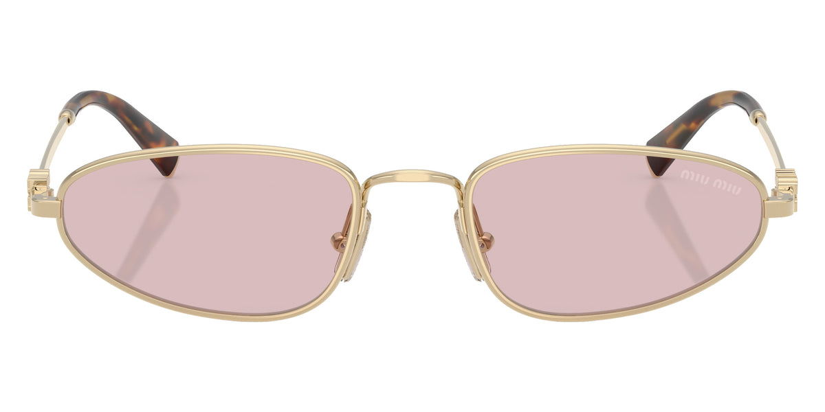 Miu Miu® MU A52S Sunglasses MU A52S ZVN4I0 52 - Pale Gold