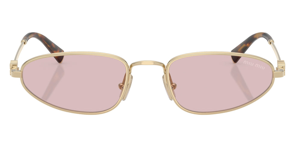 Miu Miu® MU A52S Sunglasses MU A52S ZVN4I0 52 - Pale Gold