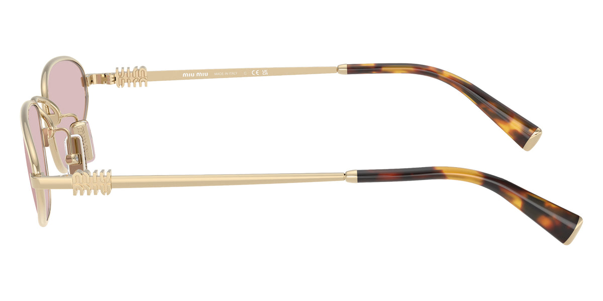 Miu Miu® MU A52S Sunglasses MU A52S ZVN4I0 52 - Pale Gold