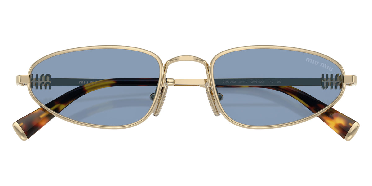 Miu Miu® MU A52S Sunglasses MU A52S ZVN60O 52 - Pale Gold
