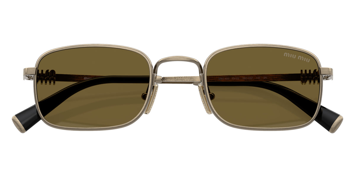 Miu Miu® MU A53S Sunglasses MU A53S 26C09Z 49 - Old Gold