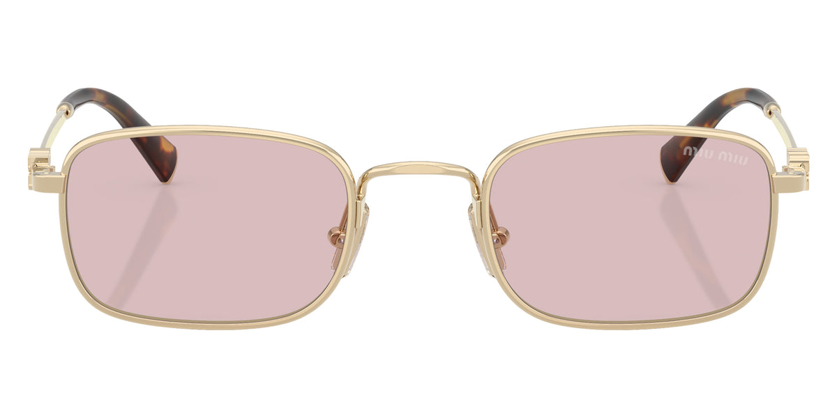 Miu Miu® MU A53S Sunglasses MU A53S ZVN4I0 52 - Pale Gold