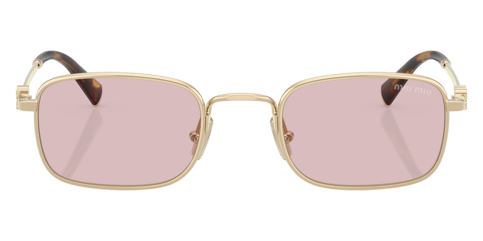 Miu Miu® MU A53S Sunglasses MU A53S ZVN4I0 52 - Pale Gold