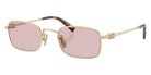 Miu Miu® MU A53S Sunglasses MU A53S ZVN4I0 52 - Pale Gold