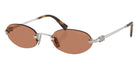 Miu Miu® MU A54S Sunglasses MU A54S 1BC90Q 51 - Silver