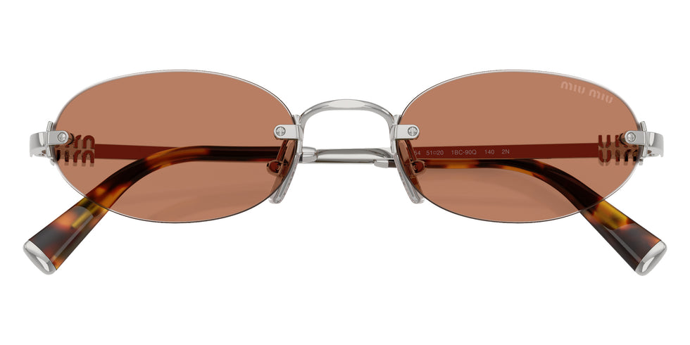 Miu Miu® MU A54S Sunglasses MU A54S 1BC90Q 51 - Silver
