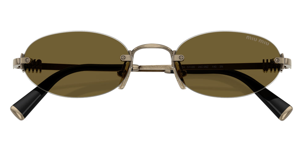 Miu Miu® MU A54S Sunglasses MU A54S 26C09Z 51 - Old Gold