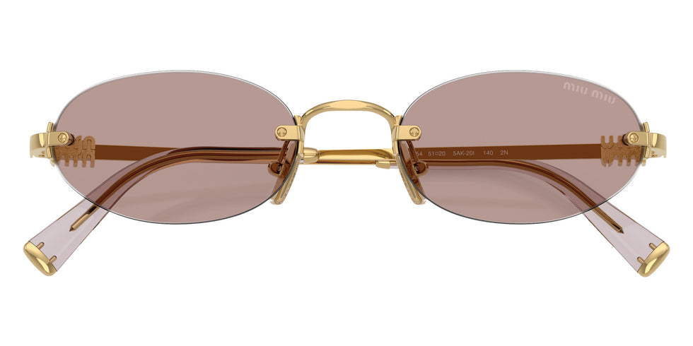 Miu Miu® MU A54S Sunglasses MU A54S 5AK20I 51 - Gold
