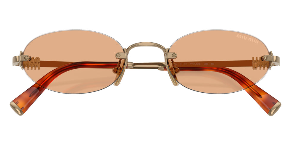 Miu Miu® MU A54S Sunglasses MU A54S 7OE90X 51 - Brass