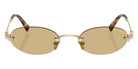 Miu Miu® MU A54S Sunglasses MU A54S ZVN10R 51 - Pale Gold