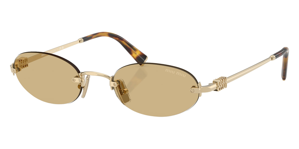 Miu Miu® MU A54S Sunglasses MU A54S ZVN10R 51 - Pale Gold
