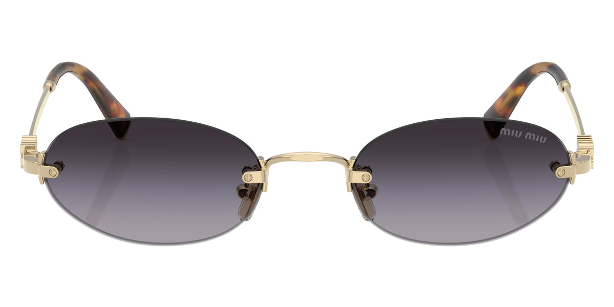Miu Miu® MU A54S Sunglasses MU A54S ZVN5D1 51 - Pale Gold