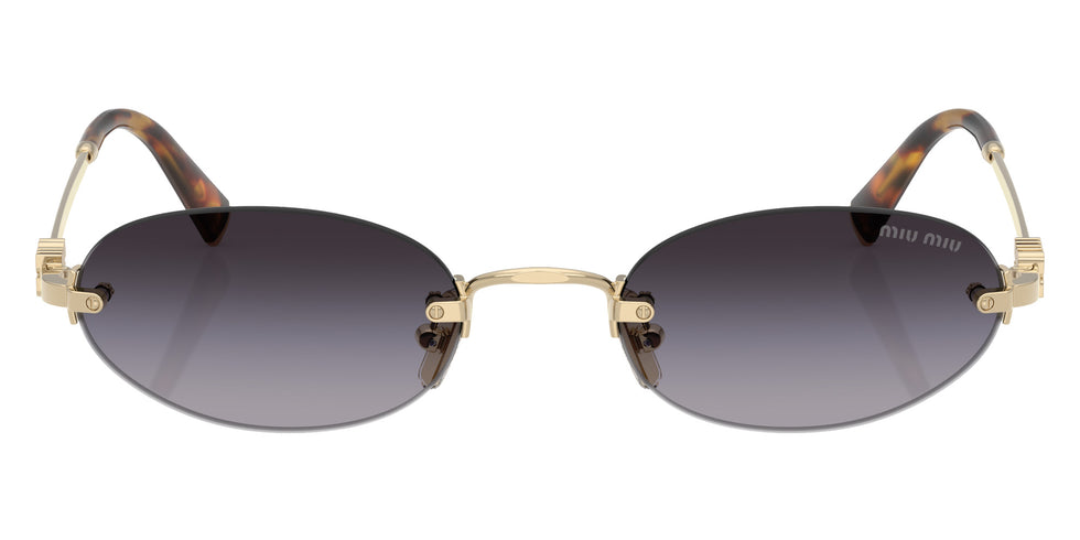 Miu Miu® MU A54S Sunglasses MU A54S ZVN5D1 51 - Pale Gold