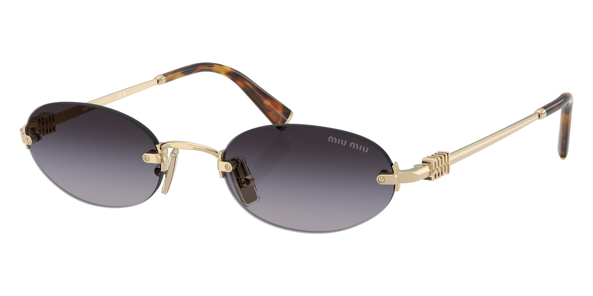 Miu Miu® MU A54S Sunglasses MU A54S ZVN5D1 51 - Pale Gold
