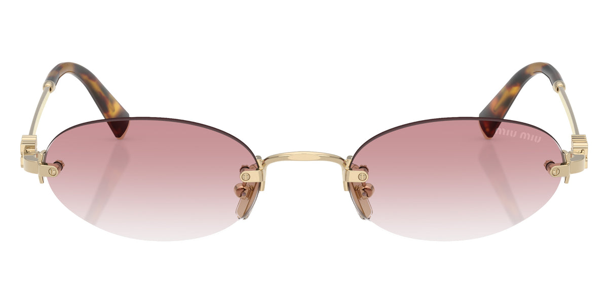 Miu Miu® MU A54S Sunglasses MU A54S ZVN70O 51 - Pale Gold