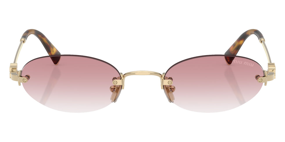 Miu Miu® MU A54S Sunglasses MU A54S ZVN70O 51 - Pale Gold