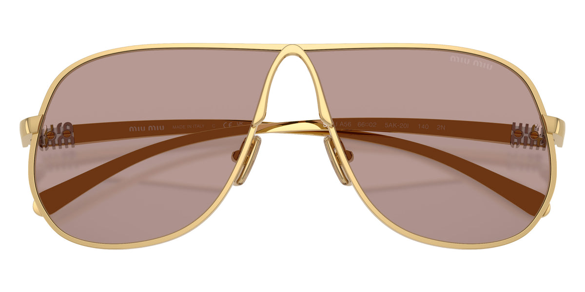 Miu Miu® MU A56S Sunglasses MU A56S 5AK20I 66 - Gold