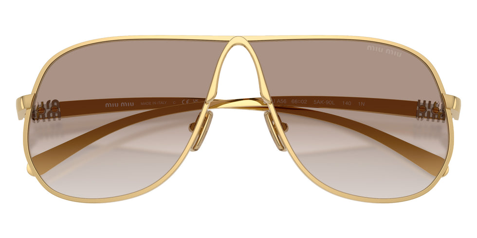 Miu Miu® MU A56S Sunglasses MU A56S 5AK90L 66 - Gold