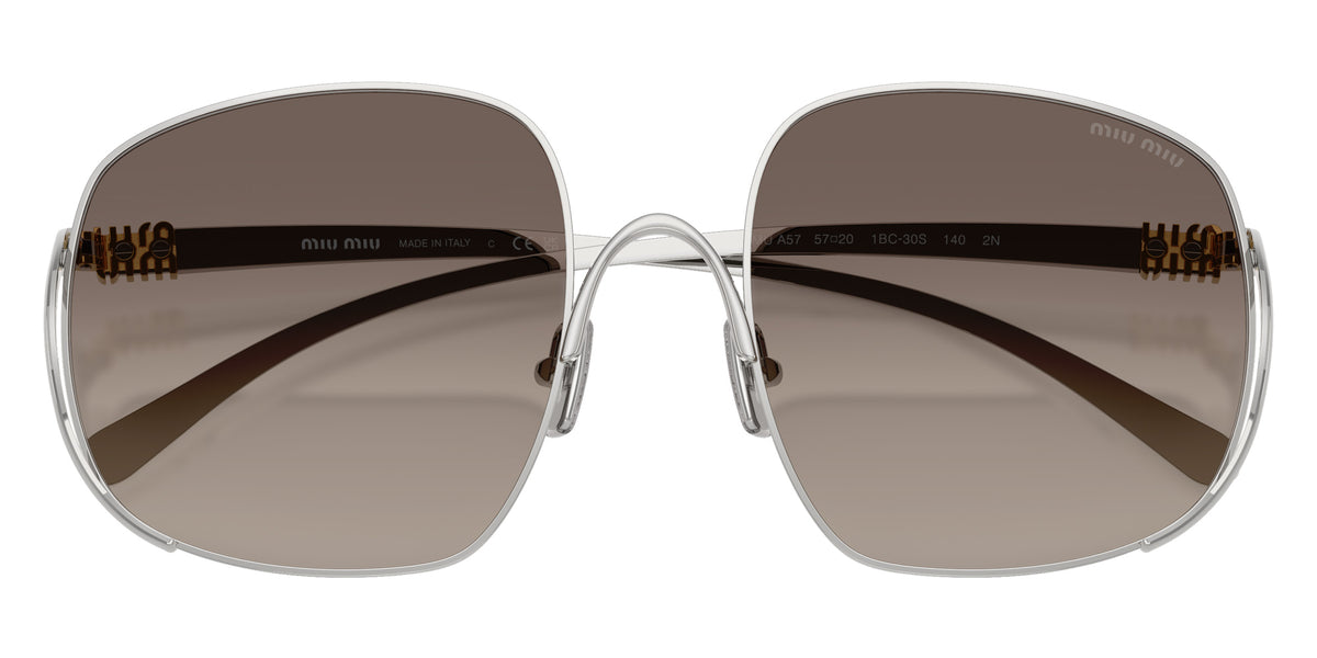 Miu Miu® MU A57S Sunglasses MU A57S 1BC30S 57 - Silver