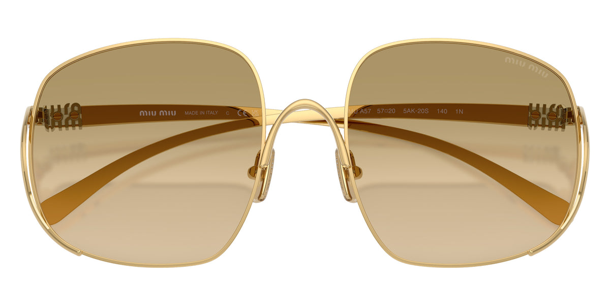Miu Miu® MU A57S Sunglasses MU A57S 5AK20S 57 - Gold