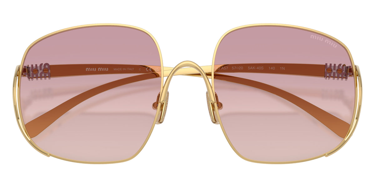 Miu Miu® MU A57S Sunglasses MU A57S 5AK40S 57 - Gold