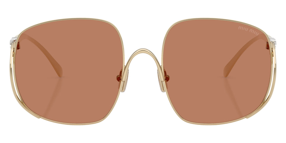 Miu Miu® MU A57S Sunglasses MU A57S ZVN90Q 57 - Pale Gold