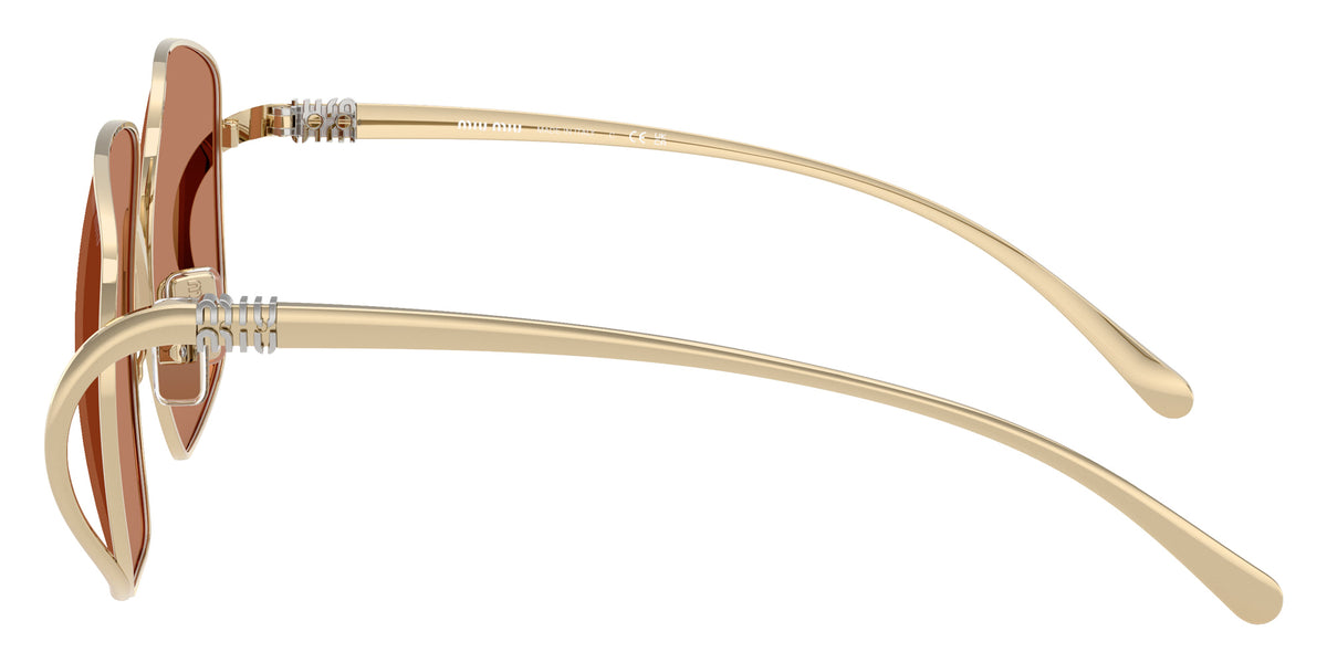 Miu Miu® MU A57S Sunglasses MU A57S ZVN90Q 57 - Pale Gold