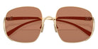 Miu Miu® MU A57S Sunglasses MU A57S ZVN90Q 57 - Pale Gold