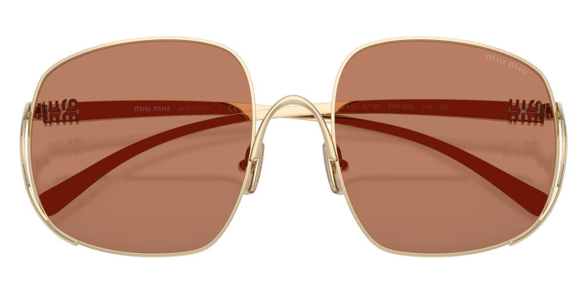Miu Miu® MU A57S Sunglasses MU A57S ZVN90Q 57 - Pale Gold